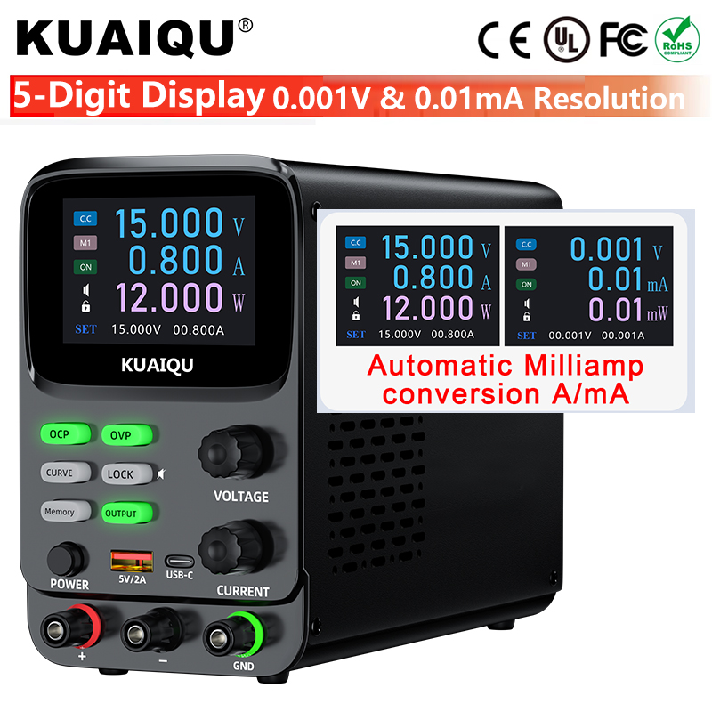 Programmable Dc Power Supply 30V 10A - Alimentation de laboratoire programmable réglable à