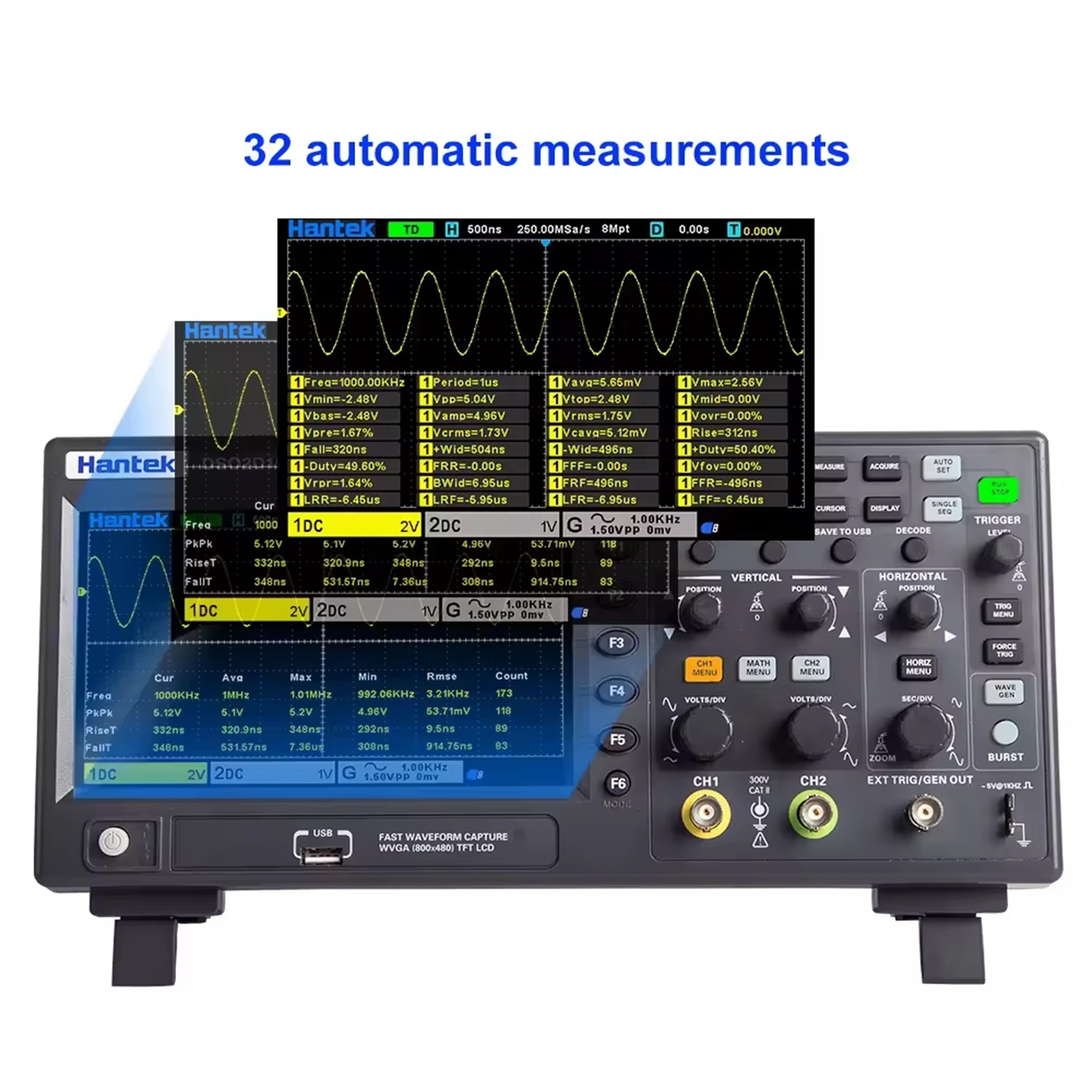 Oscilloscope numérique à 2 can - Digital Storage Oscilloscope 100Mhz avis et prix