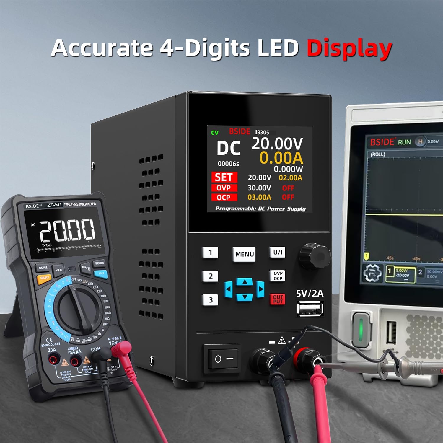 BSIDE DC alimentation régulée  - Programmable Dc Power Supply 30V 10A avis et prix