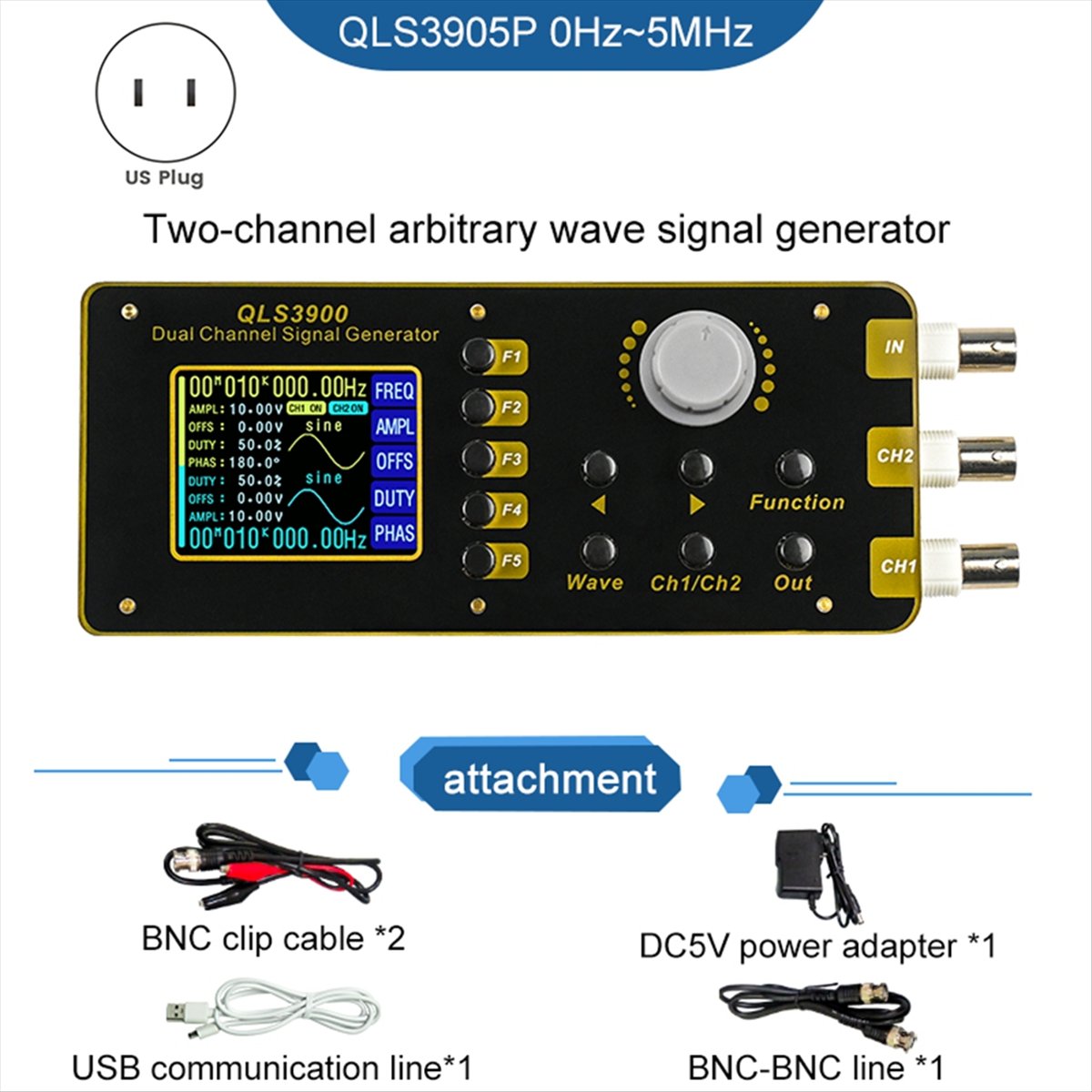 OKgood Générateur de signal à  - Function Arbitrary Waveform Generator avis et prix